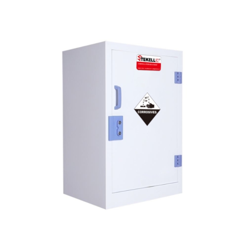 PP Strong Corrosive Storage Cabinet, White, Single Door Type (12 Gal/45 L)