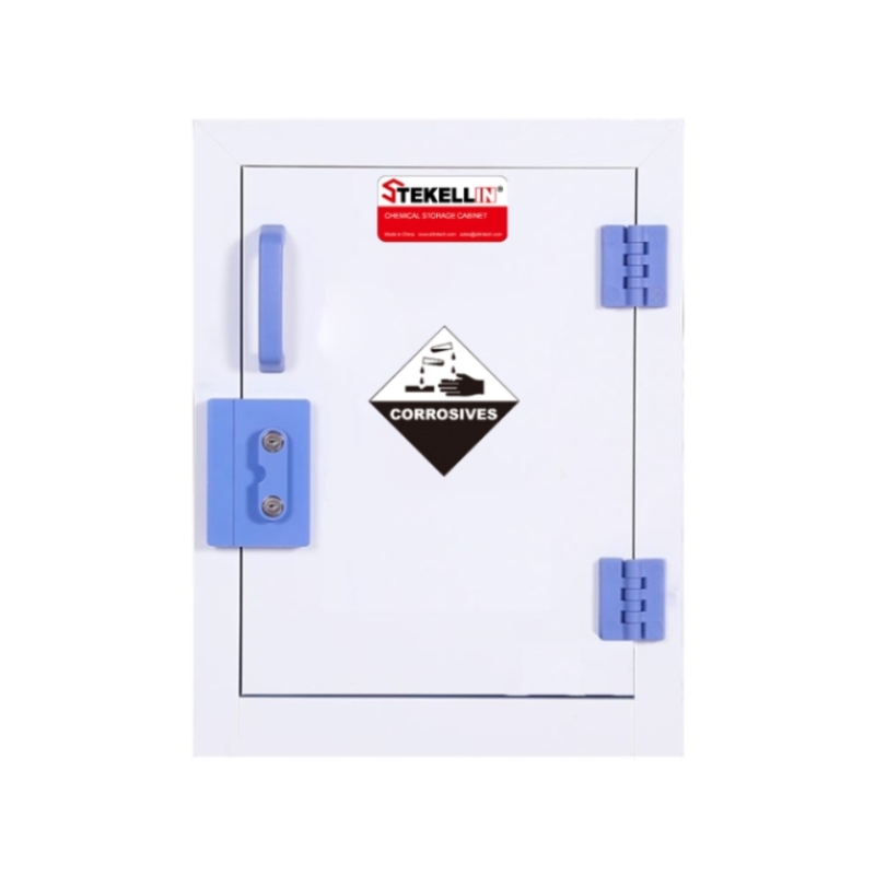 PP Strong Corrosive Storage Cabinet, White, Single Door Type (4 Gal/15 L)