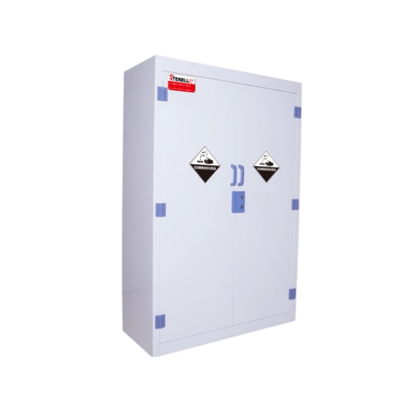 PP Strong Corrosive Storage Cabinet, White, Single Door Type (60 Gal/227L)