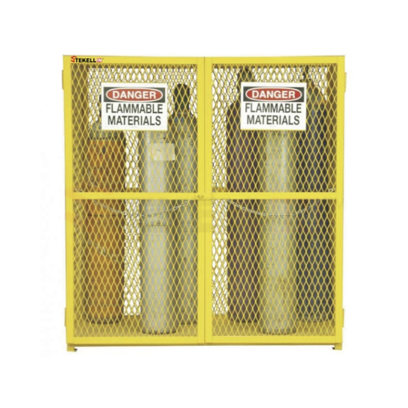 Compressed Gas Cylinder Storage Cages, 18 Vertical Cylinders Model No.: TEK620018