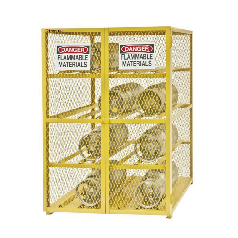 LPG Gas Cylinder Storage Cages, 16 Horizontal Cylinders