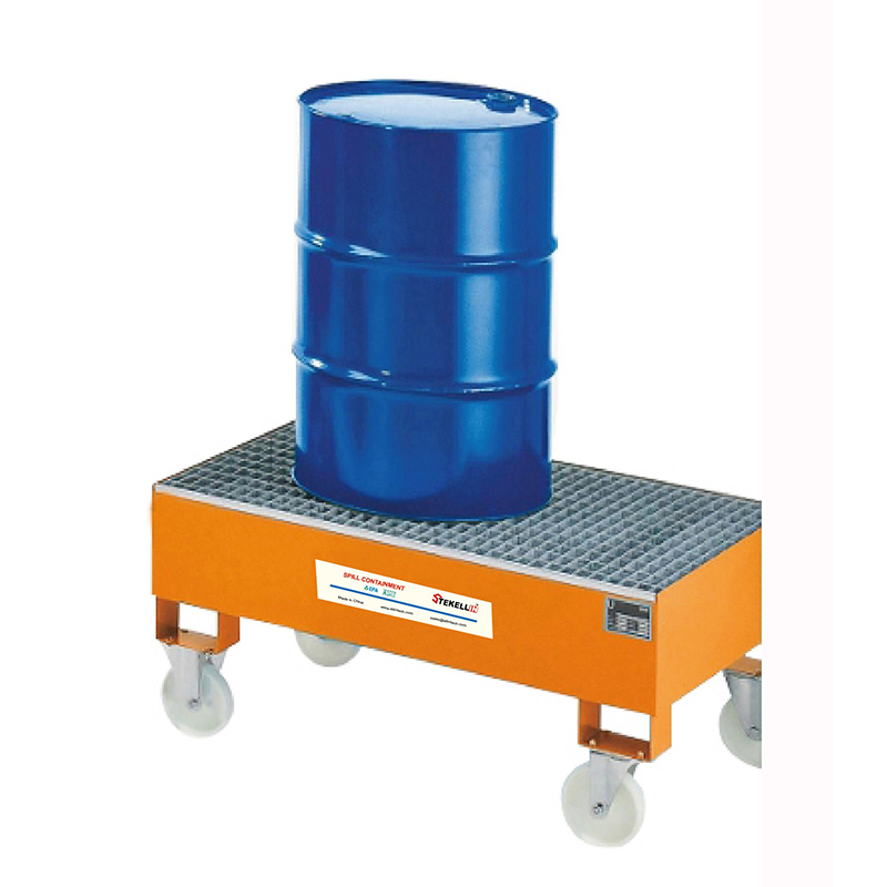 Steel Spill Containment Pallet, 2x200L Drums, Color-Painting or Hot-Dip Galvanized surface