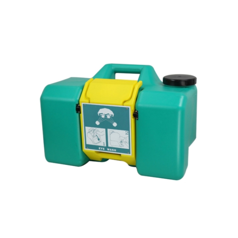 Portable Emergency Eyewash, Self-contained 8G/30L, Green, with/without Mobile Cart