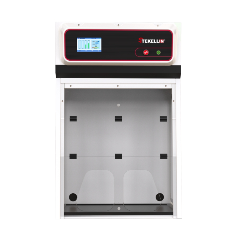 Steel Carbon-filtered Fume Hood, Ductless, Bench-top Type, Without Under Cabinet, Width 880mm, With Screen