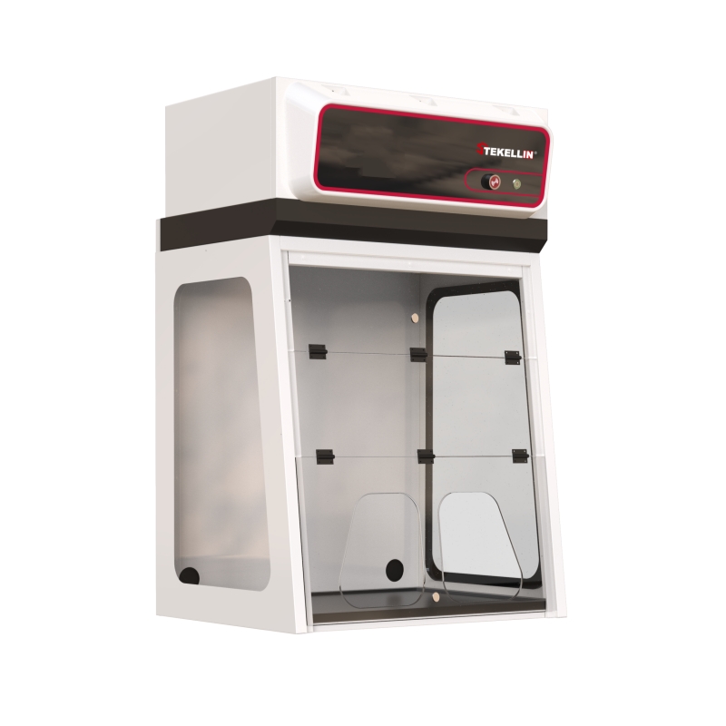 Steel Carbon-filtered Fume Hood, Ductless, Bench-top Type, Without Under Cabinet, Width 880mm, Without Screen