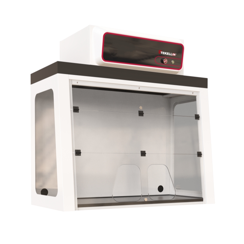 Steel Carbon-filtered Fume Hood, Ductless, Bench-top Type, Without Under Cabinet, Width 1275mm, Without Screen