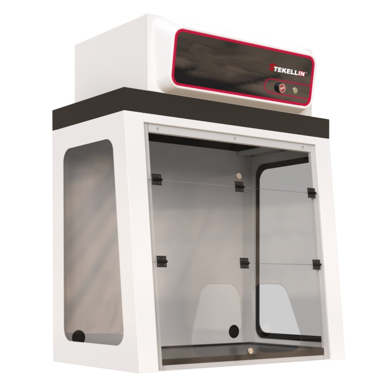 Steel Carbon-filtered Fume Hood, Ductless, Bench-top Type, Without Under Cabinet, Width 1000mm, Without Screen