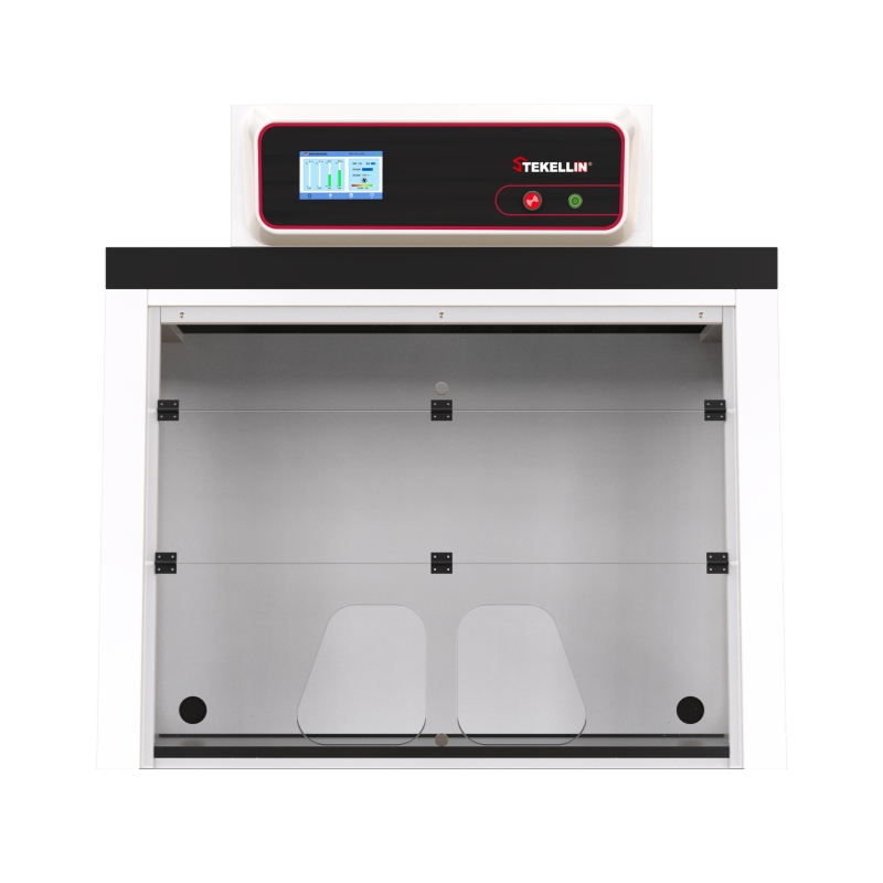Steel Carbon-filtered Fume Hood, Ductless, Bench-top Type, Without Under Cabinet, Width 1275mm, With Screen