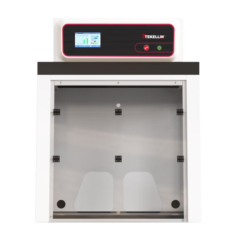 Steel Carbon-filtered Fume Hood, Ductless, Bench-top Type, Without Under Cabinet, Width 1000mm, With Screen