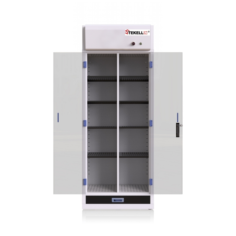 Filtered Reagent Cabinet, 120 Bottles Storage Capacity, Steel Material, Without Screen