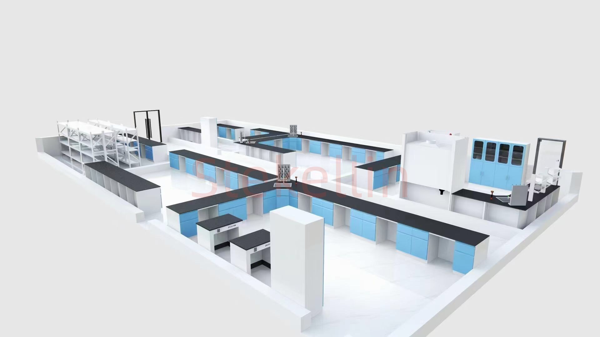 Indoor Laboratory Solution, Customized Lab Working Bench and Facilities